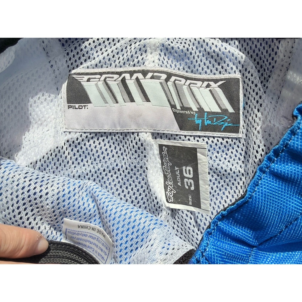 Troy Lee Design Motocross Pants Mens Size 36 Blue/Black/Red ATV Dirtbike Y2K 90s - Picture 11 of 14